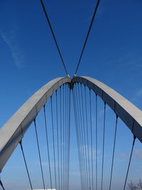 Low angle view of bridge against sky