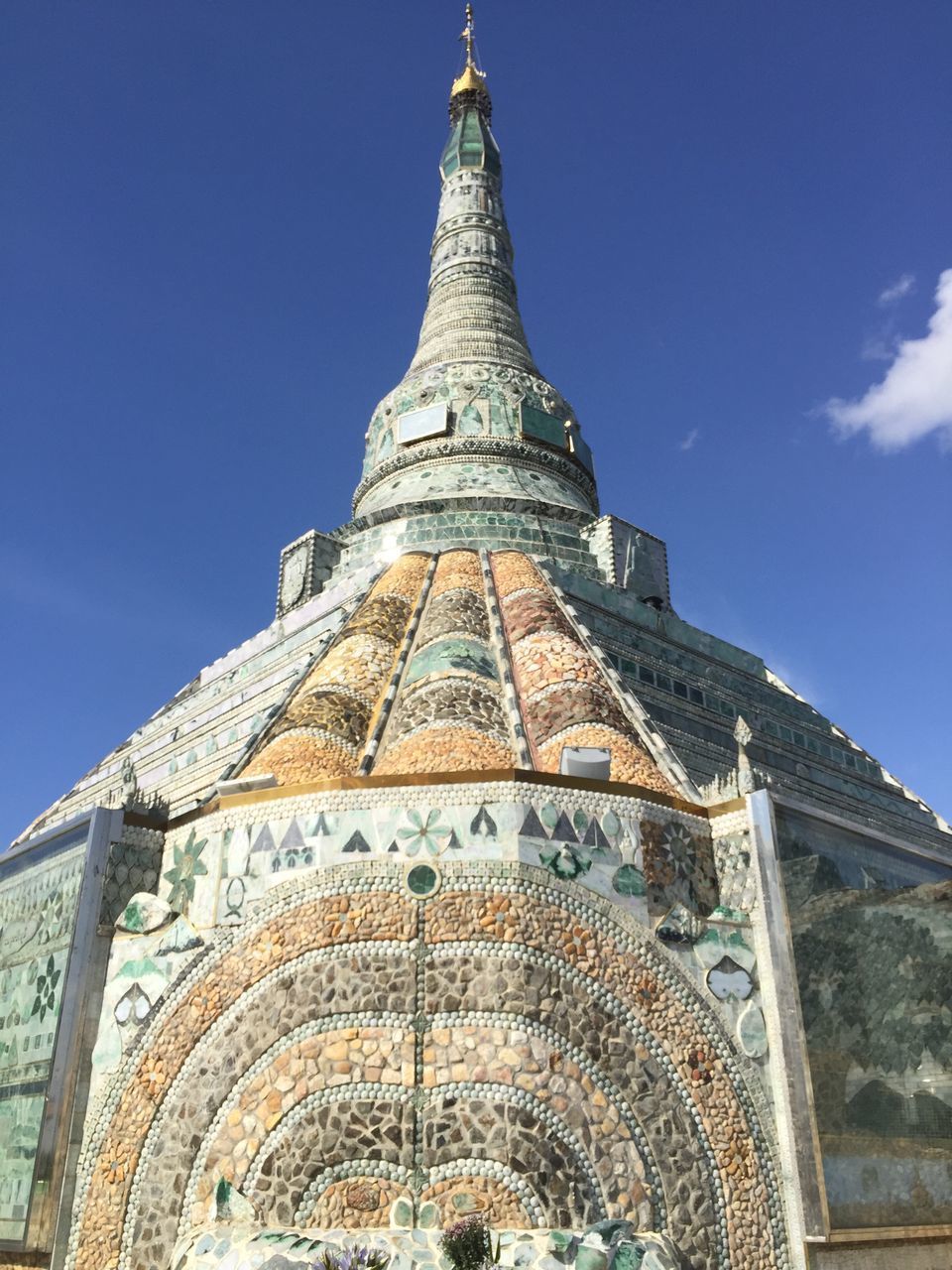 LOW ANGLE VIEW OF A TEMPLE BUILDING