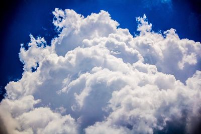 Low angle view of clouds in sky