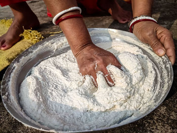 Bori is a form of dried lentil dumplings popular in bengali cuisine.