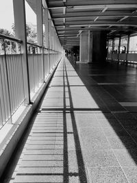 View of railroad station platform