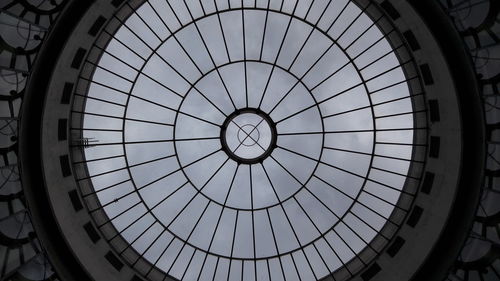 Directly below shot of skylight in building
