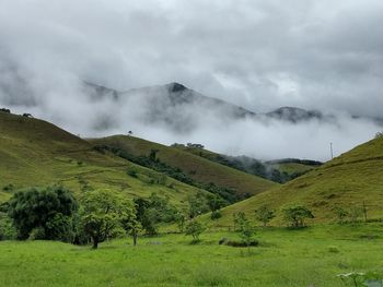 Scenic view of landscape against sky