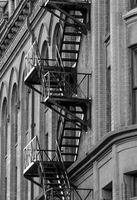 High angle view of stairs