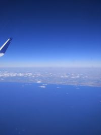 Aerial view of sea against sky