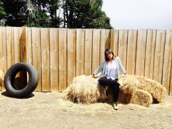 Portrait of young woman