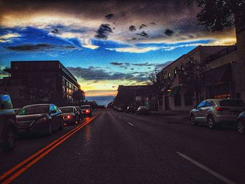 Cars on road