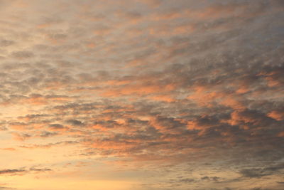 Scenic view of sky at sunset