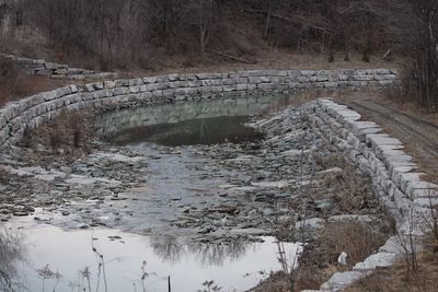 Close-up of water in farm