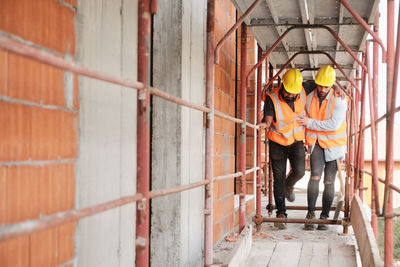 Men working at construction site