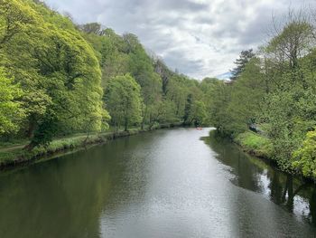 Scenic view of river against sky