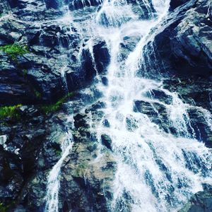 Scenic view of waterfall