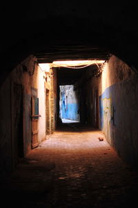 Corridor of old building