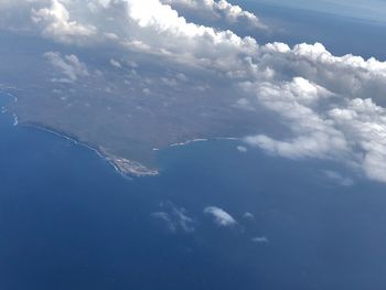 Low angle view of sea against sky