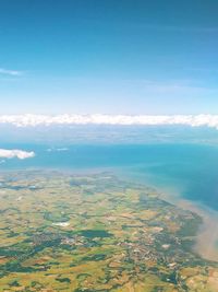 Aerial view of landscape against sky