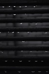 Close up of water drops on glass