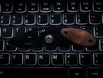 Full frame shot of computer keyboard