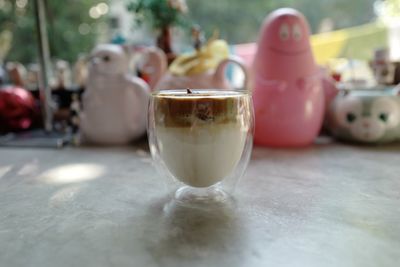 Close-up of drink on table