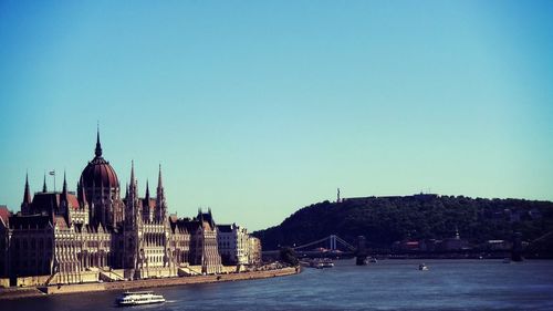 View of city at waterfront