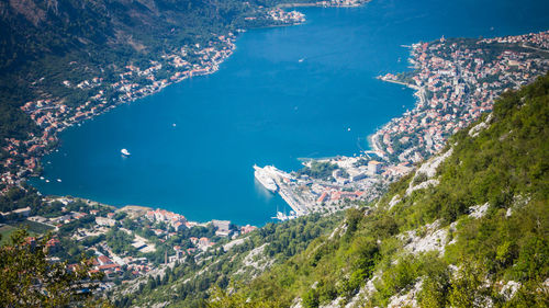 High angle view of cityscape