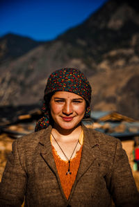 Portrait of a smiling young woman