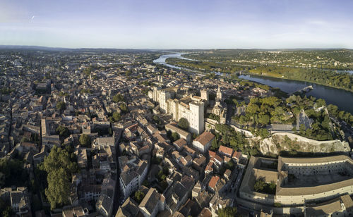 The famous pope palace in avignon - france