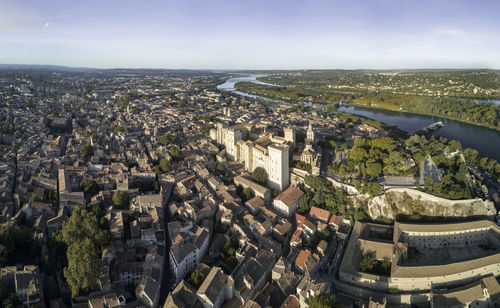 The famous pope palace in avignon - france