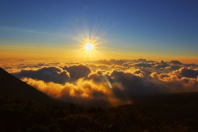 Scenic view of sky during sunset