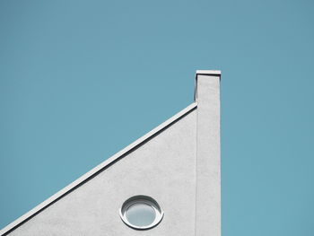 Low angle view of building against clear sky