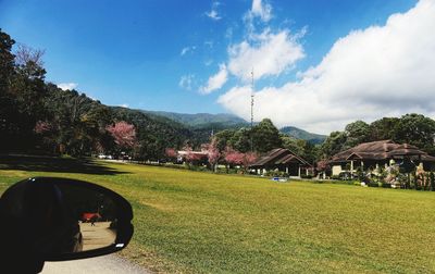 Panoramic view of landscape against sky