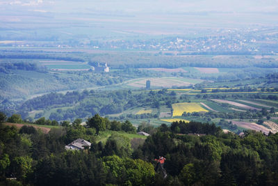 Aerial view of landscape