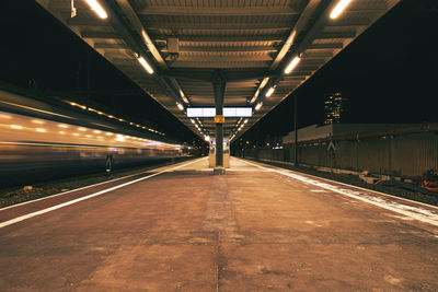 Train at railroad station