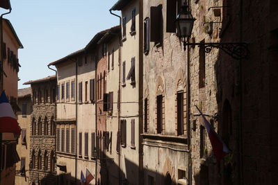 Low angle view of buildings in city