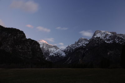 Scenic view of landscape against sky