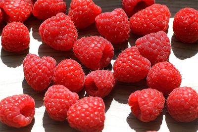 Full frame of strawberries