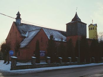 Built structures against sky