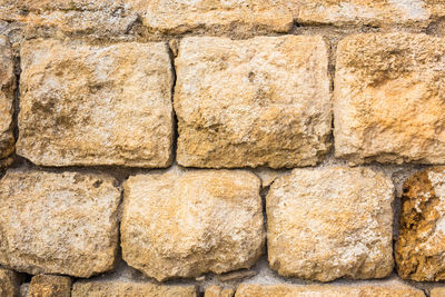 Close-up of stone wall