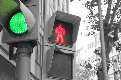 Low angle view of road sign