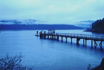 View of pier over sea