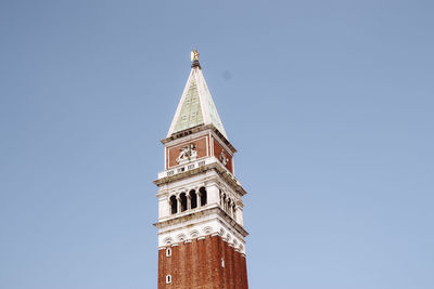 Low angle view of building against clear sky