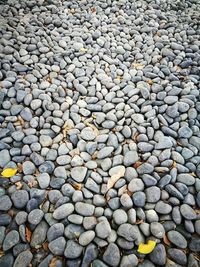 Full frame shot of stones on field