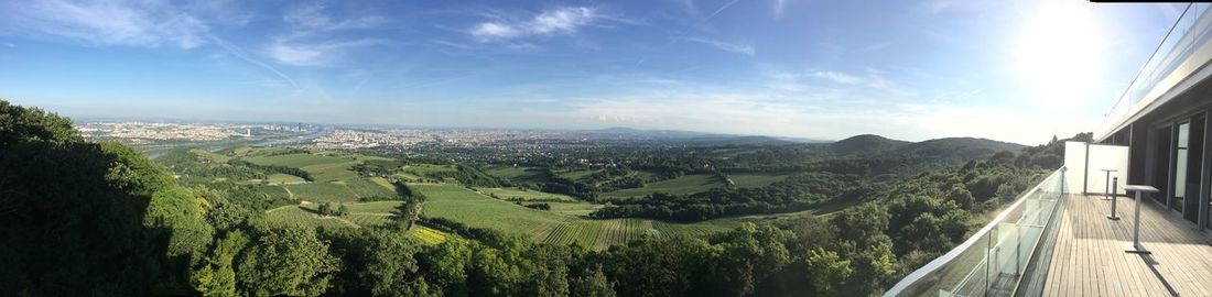 Panoramic shot of landscape against sky