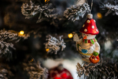 Close-up of christmas tree