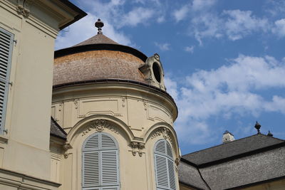 Low angle view of building against sky