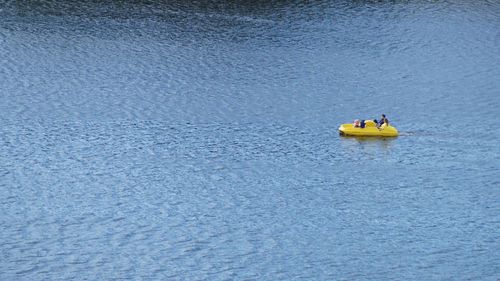 View of people in boat