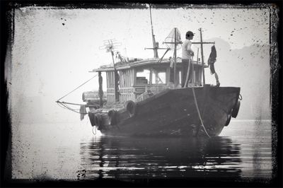 Boats in sea