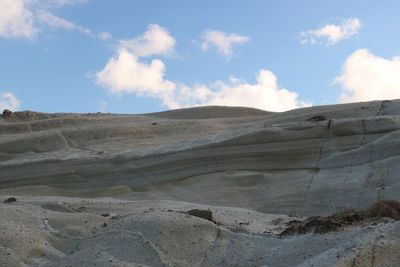 Scenic view of desert against sky