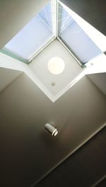 Close-up of illuminated electric lamp