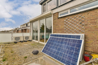 Low angle view of solar panel