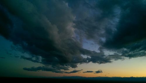 Scenic view of dramatic sky